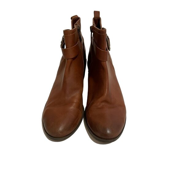 VINCE CAMUTO Tan Brown Ankle Booties Boots Size 9 - Picture 2 of 7